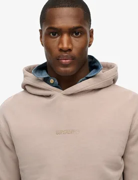 Superdry Men's Micro Logo Hoodie Beige - Größe: XL - 79.99 - FashionsVida