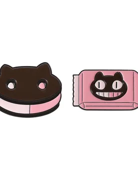 Fantasy Animation Cookie Cat Enamel Pins Cartoon Anime Inspiration Dessert Food Cookie Brooches Lapel Badge Jewelry Gifts Fans - Aliexpress - FashionsVida