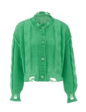 MYMO Cárdigan verde hierba