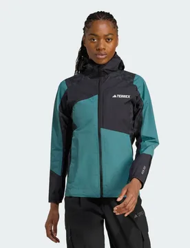 Giacca TERREX Xperior Hybrid RAIN.RDY L Preloved Teal / Black / Carbon - Adidas - FashionsVida