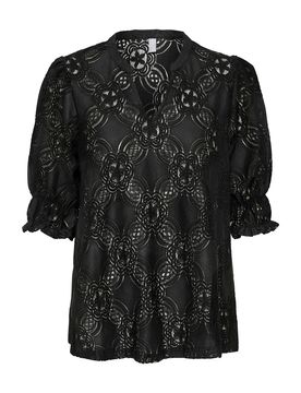 CULTURE Blusa 'Olu' negro
