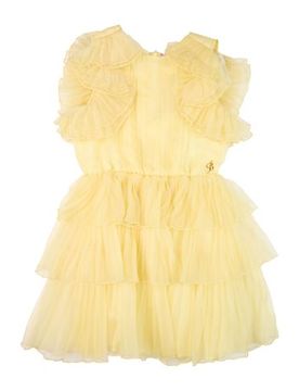 Vestido para niña Chica Amarillo pastel 10,12 Chica