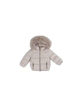 Bambina giubbotto 3470e 2yo 16 giacca baby con cappuccio e bo panna - Colmar - FashionsVida