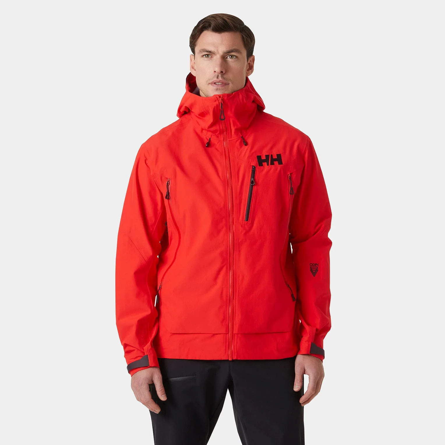 Men's Odin 9 Worlds 3.0 Shell Jacket Red 2XL - Alert Red - Male - Helly Hansen - FashionsVida