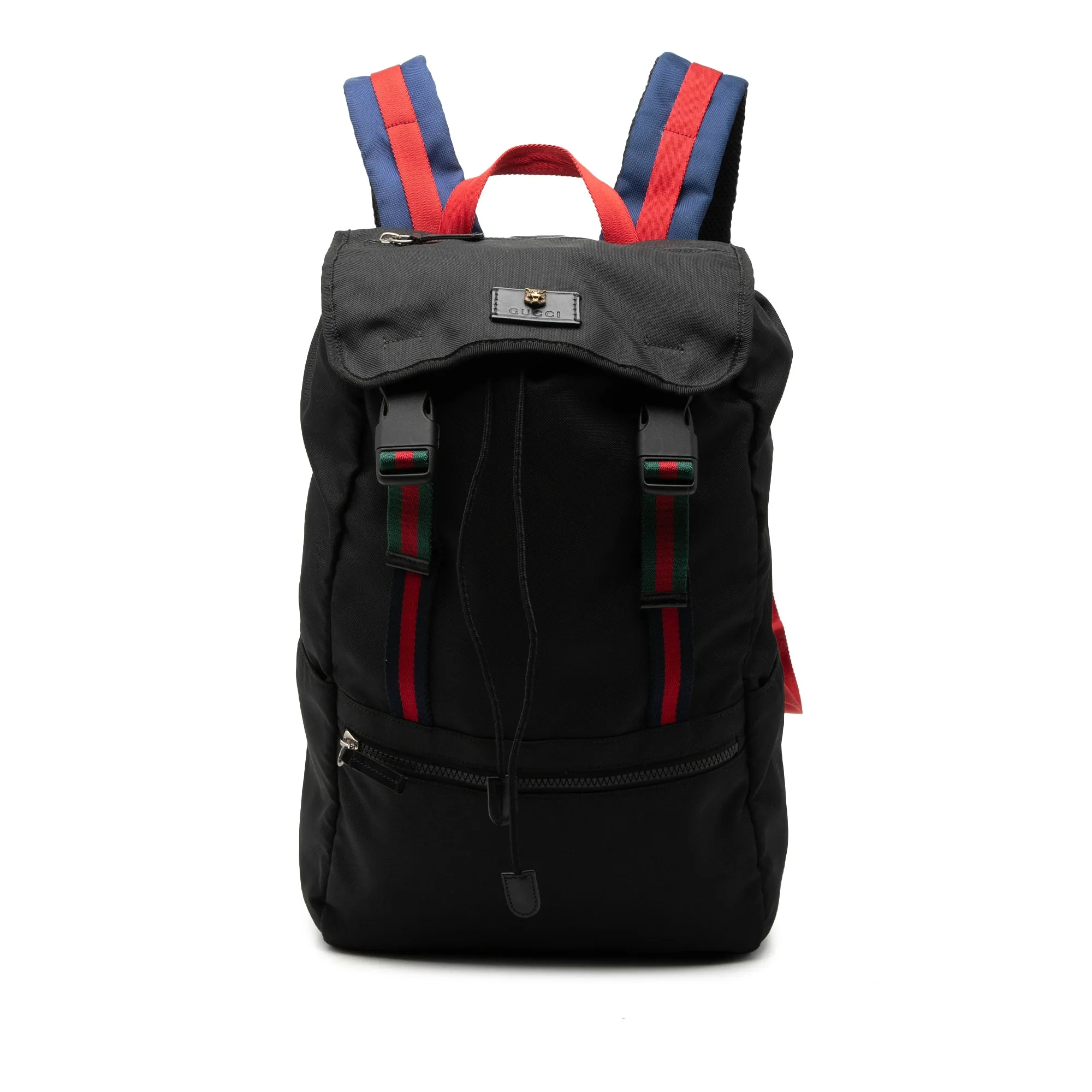 Canvas Techno Web Animalier Backpack - Gucci - FashionsVida