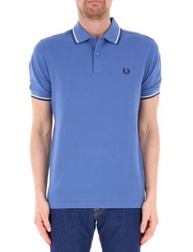Polo in cotone AZZURRO POLVERE M