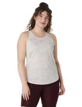 Maglietta Senza Maniche Fujitrail Cream / Rainstorm Grey M