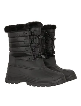 Whistler Womens Adaptive Snow Boots - Black - Black - Size: 7 - Mountain Warehouse - FashionsVida