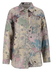 Bluse, Hemdkragen, Allover female