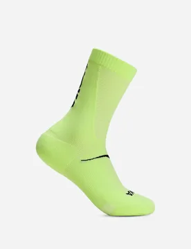 Race Day Crew Sock in Neon Yuzu, Size Large - HOKA - FashionsVida
