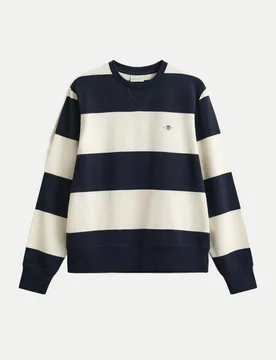 Gant Rundhalssweatshirt Blau L - Gant - FashionsVida
