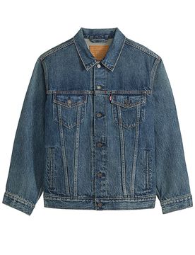 Jeansjacke Relaxed Fit dunkelblau L herren