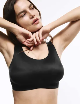 Flexifit™ Non Wired Crop Top (F+) Black female - Body by M&S - FashionsVida