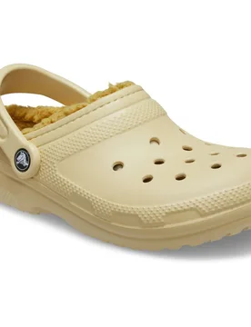 Classic Lined Thermoplastic Mens Sesame Clogs - Beige Resin - Size Uk 6 - Crocs - FashionsVida