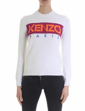 Pullover girocollo con logo