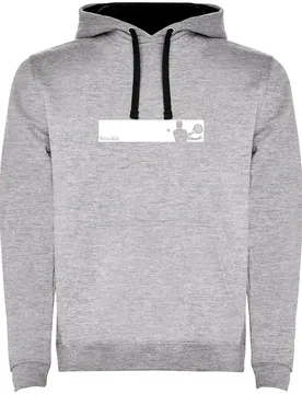 Frame Padel Bicolor Hoodie Heather Grey / Black M - Kruskis - FashionsVida