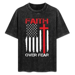 FAITH OVER FEAR T-Shirt Mechanic Work Tee Shirt