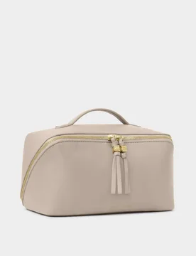Personalised Large Toiletry Bag Beige female - Katie Loxton - FashionsVida