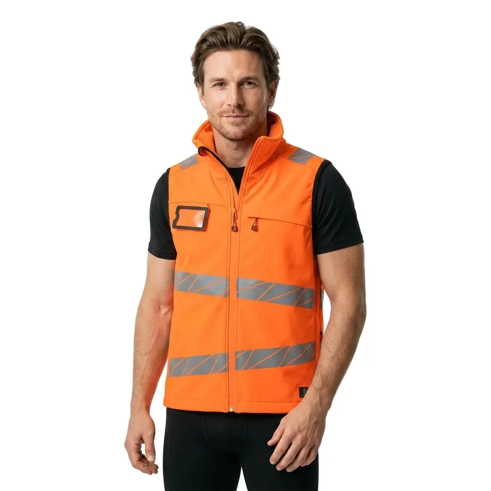 Gilet Coquille Molle High Visibility Orange L - MASCOT - FashionsVida