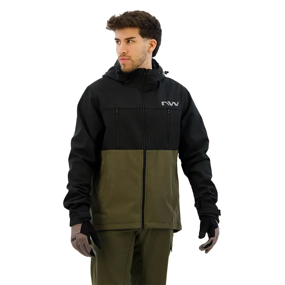 Giacca Easy Out Softshell Forest Green / Black - Northwave - FashionsVida