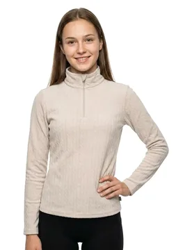 T-shirt à Manches Longues Avec Demi-zip Gail Off White XL - Protest - FashionsVida