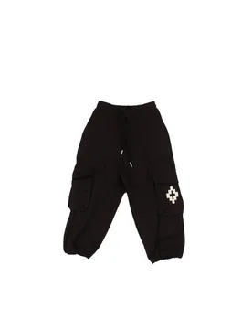 Bambino pantalone f5cmjbpa050 110 gabardine pants boy black - MARCELO BURLON COUNTY OF MILAN - FashionsVida