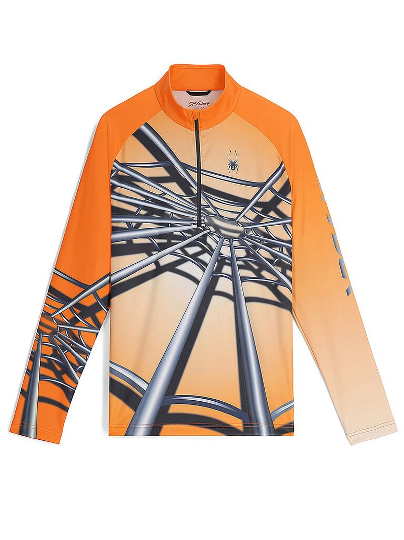 Camiseta interior con cremallera Legacy para hombre naranja M