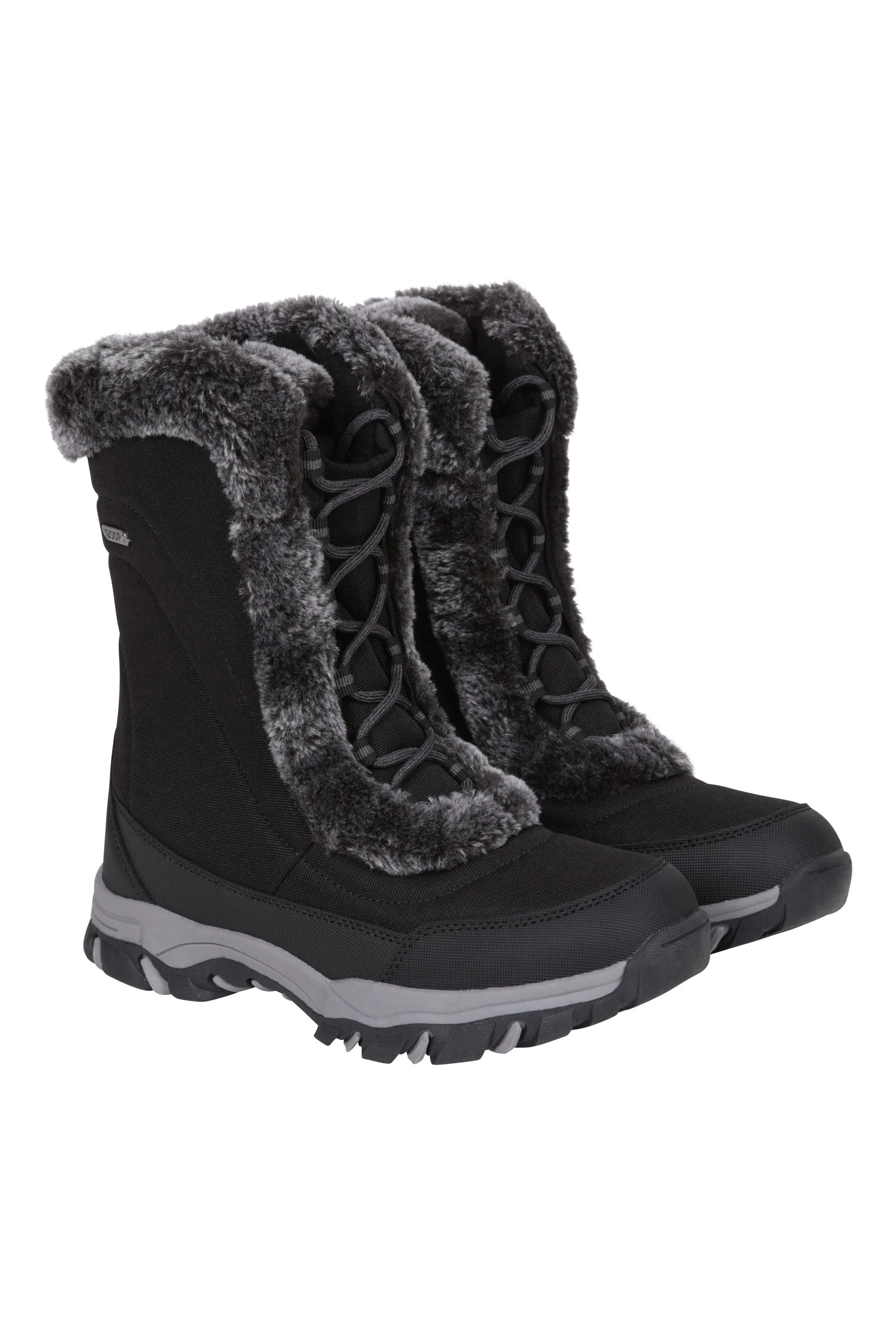 Ohio Womens Snow Boots - Black - Black - Size: 6 - Mountain Warehouse - FashionsVida