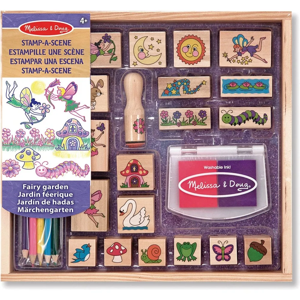 Melissa & Doug - Set de Sellos Madera Bosque 26 piezas Melissa & Doug - Melissa & Doug - FashionsVida