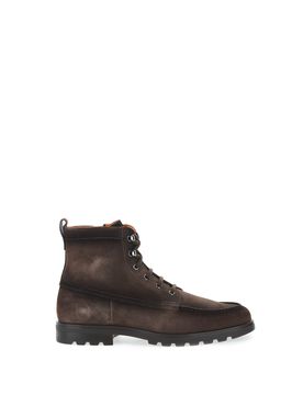 SANTONI Anfibi in pelle MARRONE 6