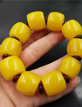 Chicken Oil Yellow , Amber Abacus Bead Bracelet, Unisex - Aliexpress - FashionsVida