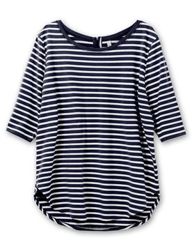 SHEEGO Camiseta marino / blanco