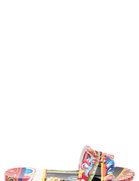 Printed Rubber Slide Sandals