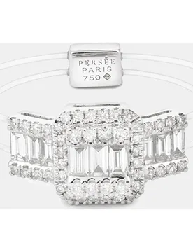 Anillo Floating de oro y diamantes - Persée - FashionsVida