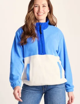 Women's 'Lowca' 1/2 Zip Microfleece in Light Blue Size: 12 - Light Blue - Size: 12 - TOG24 - FashionsVida
