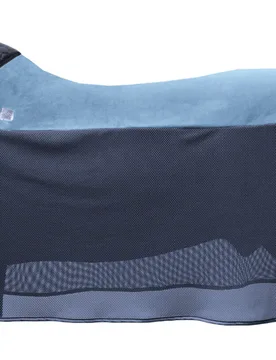 Fliegendecke BiColor Performance mit Halb-Kragen, blue - Equest - FashionsVida