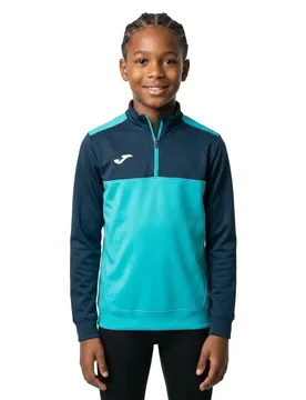 Sweat à Demi-zip Winner Fluor Turquoise / Navy 7-8 Années Garçon - Joma - FashionsVida