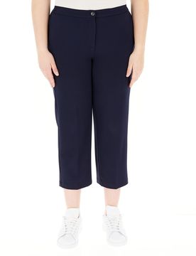 Pantaloni misto viscosa BLU NAVY S