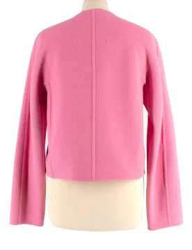 Pink Angora Wool Blend Jacket - Ermanno Scervino - FashionsVida