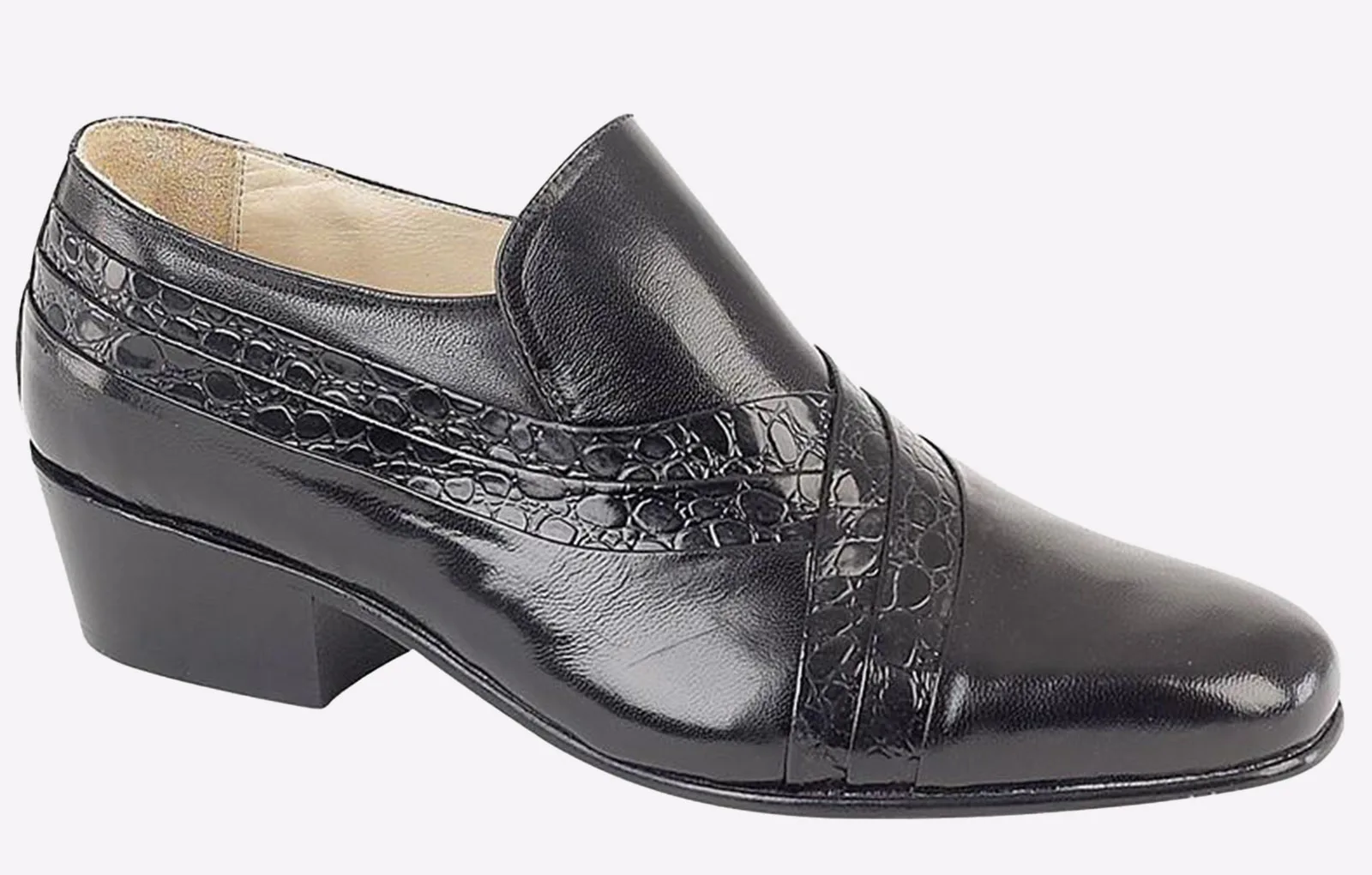 Leather Shoe Mens - Black - Size Uk 6 - Montecatini - FashionsVida