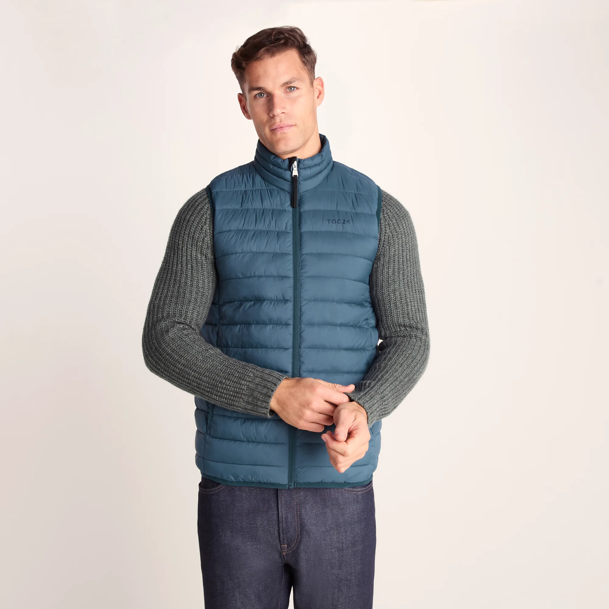 Gibson Mens Gilet Lagoon Blue - Size Small - TOG24 - FashionsVida