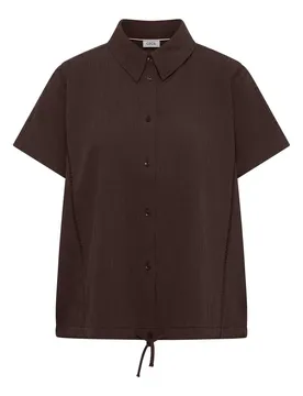 XXL Solid Structure Blouse female