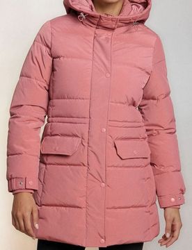 Giacca puffer trapuntata con cappuccio - rosa
