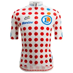 Maglia A Maniche Corte Tour De France Polka Dot 2025 White / Red