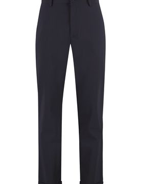 The (alphabet) Tailored Cuff-Hem Trousers with Belt Loops