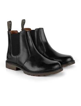 Galway Mens Leather Casual Slip On Dealer Boots - Catesby England - FashionsVida