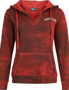 Kapuzenpullover - EMP Signature Collection - S bis XXL - für Damen - Größe XXL - dunkelrot - EMP exklusives Merchandise! - Frauen - female - Volbeat - FashionsVida