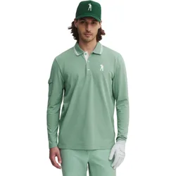 Polo Icon Cotton, langarm, gruen s