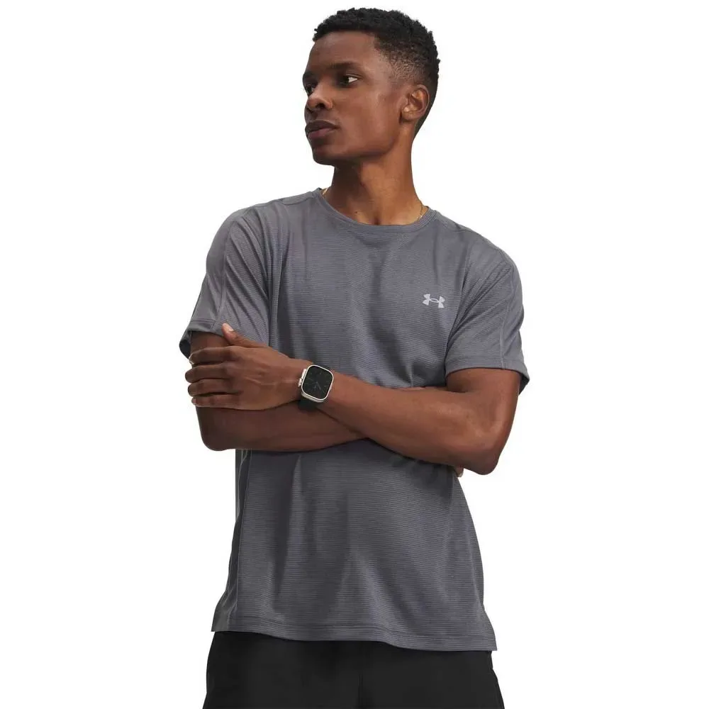 Maglietta A Maniche Corte Velociti Reflective Gray M - Under armour - FashionsVida