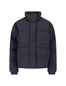 Quilted Down Puffer Jacket with Pocket Lining